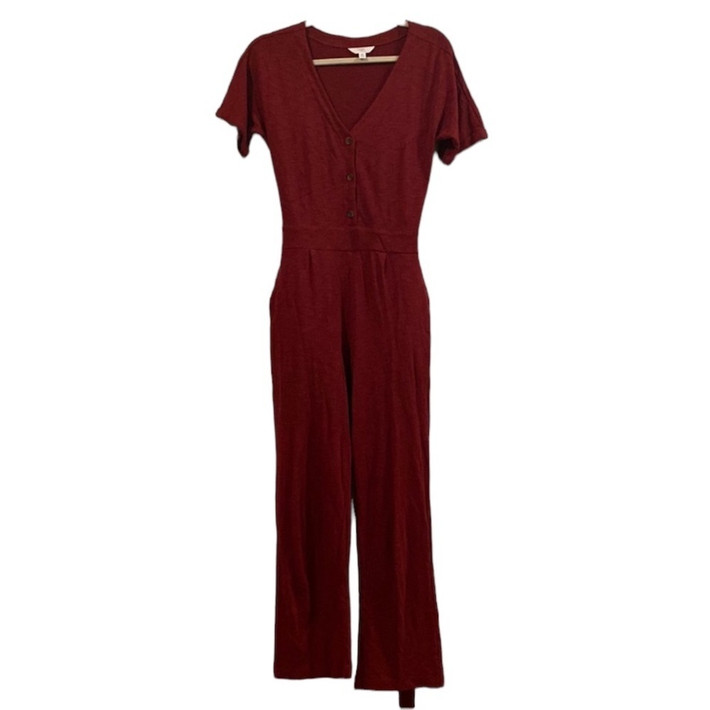 Maroon Jumpsuit. Size XS